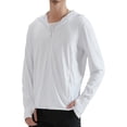 thumbnail image 1 of Locachy Veste à Capuche Légère pour Hommes UPF 50+ Protection Solaire Extérieure à Fermeture Éclair Complète Manches Longues pour la Pêche Randonnée Performance, 1 of 8