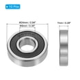 thumbnail image 2 of Uxcell 10pcs 0.28" x 0.94" x 0.35" Deep Groove Ball Bearing, Double Rubber Sealed Bearings Pulley Bearing Wheel, 2 of 5