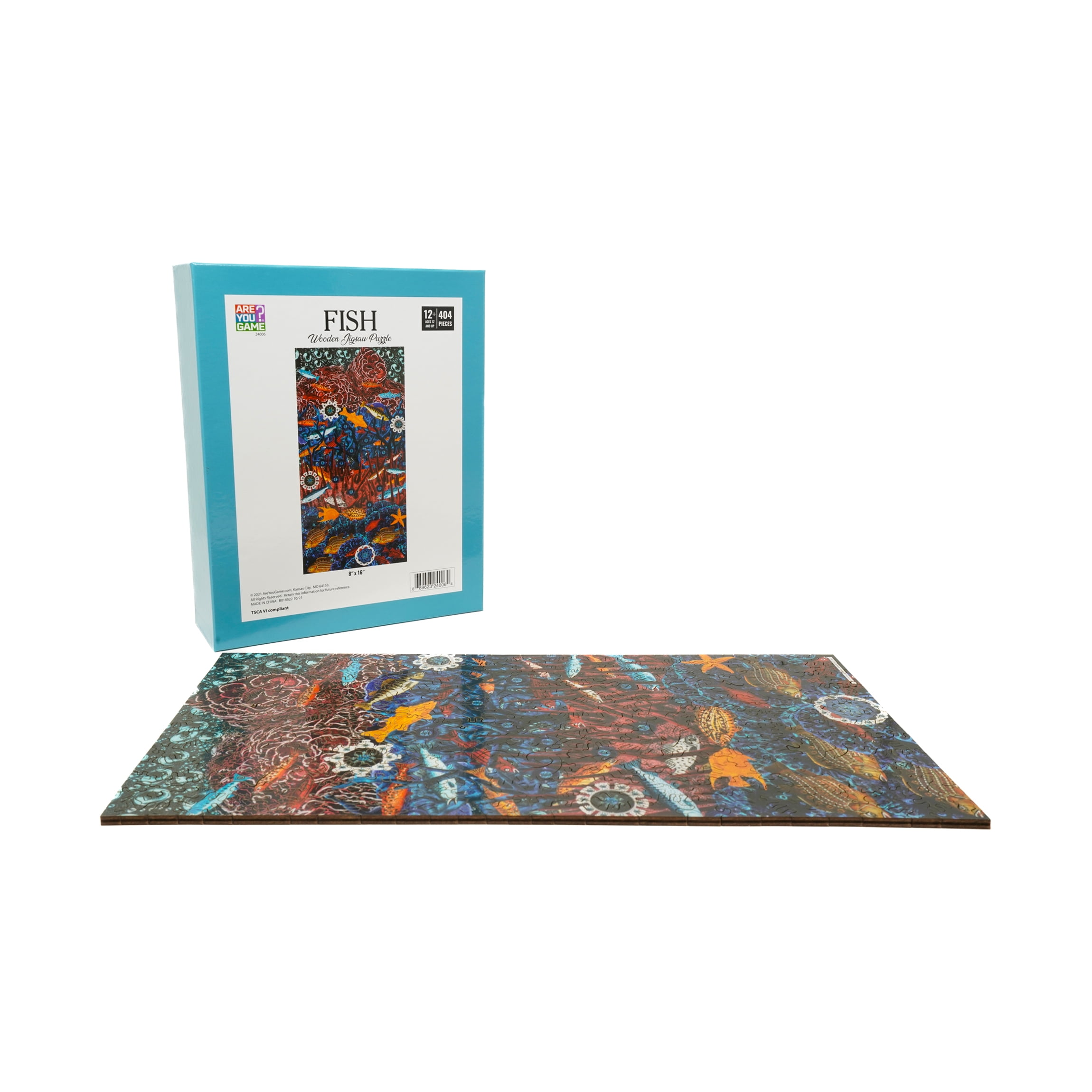AreYouGame.com Wooden Jigsaw Puzzle - Fish: 404 Pcs