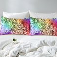 thumbnail image 4 of Erosebridal Leopard Print Sheet Set Full, Rustic Cheetah Bedding Sets Full Size, Modern Fashion Full Sheet Sets, Lightweight Room Decor, 4pcs, 4 of 7