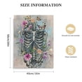thumbnail image 2 of COMIO  Skull Wall Art Canvas Sugar Skull Colorful Flowers Butterfly Painting Gothic Theme Skeleton Pictures Prints for Living Room Bedroom Decoration Framed Ready to Hang, 2 of 5