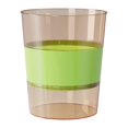 thumbnail image 4 of Cubo de basura ligero, cesto de basura transparente para baño Verde, 4 of 9