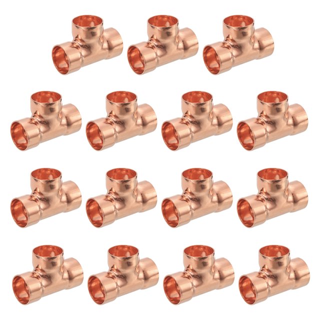 25 Pcs Raccords de Tuyaux sous Pression en Cuivre 1 Pouces x 1 Pouces pour Fournitures de Plomberie et Réfrigération