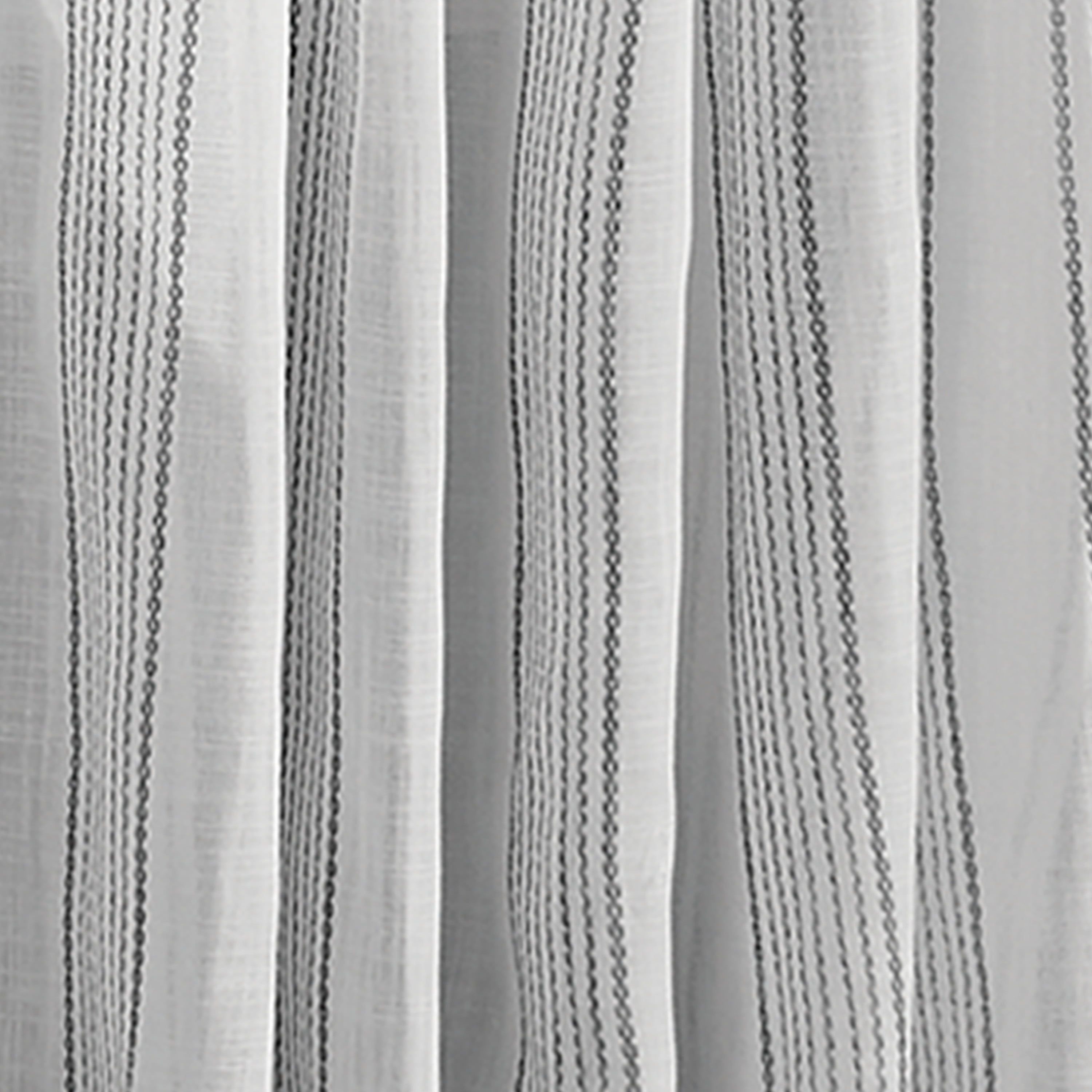 Mainstays 100% Cotton Indoor Sheer Rod Pocket Single Curtain Panel , Gray, 50" W x 84"L