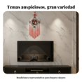 thumbnail image 2 of Abbraccia Nudo chino para pared, adorno de carácter auspicioso, decoración para sala, borla roja, artesanía tradicional, 2 of 6