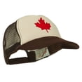 thumbnail image 5 of Canada's Maple Leaf Embroidered Foam Front Mesh Back Cap - Brown Tan OSFM, 5 of 5
