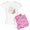 With Pink Camo Pant, variant on CafePress - Children Heritage Women's Light Pajamas - Women's Short Sleeve Print T-Shirt and Pants Light Cotton Pajama Set