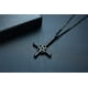 thumbnail image 4 of Collar de Baphomet JAMW de acero inoxidable 37 mm x 59 mm, 4 of 5