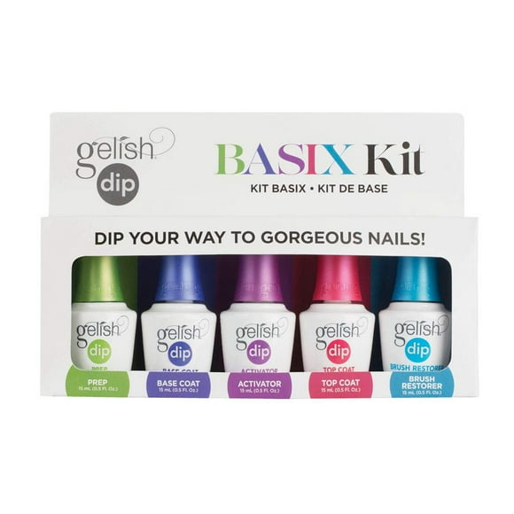 Sistema de inmersión de uñas Gelish Dip Basix Kit, fácil y sin olor