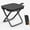 Black, variant on 2-in-1 Crossbody Folding Stool Bag, Lightweight Portable Seat with Storage Pocket, Durable Collapsible Stool for Adults & Seniors, Perfect for Outdoor Concerts, Sports Games, Beach, Gardening