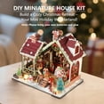 thumbnail image 4 of Miniature House Kit, Mini House Building Kit with Furniture, DIY Miniature Kit for Adults Teen, Dollhouse Kit for Birthday Christmas, Warm Christmas Lodge, 4 of 6