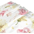 thumbnail image 3 of Coolnut Flamingo and Flower Shower Curtain Bathroom Decor Watercolor Shower Curtain Sets Fabric Cloth Bathroom Curtains with Hooks 60x72 Inch, 3 of 6