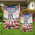 thumbnail image 4 of My Dog Is My Valentine Cute Alaskan Malamute in Gift Box Garden Flag 12x18in Double Sided Alaska Mal Dog Lovers Gifts Outdoor Decor - 3006, 4 of 5