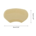 thumbnail image 4 of Unique Bargains 1 Pair Heel Pads Non-slip Thin Heel Pads for Shoes Nude, 4 of 6