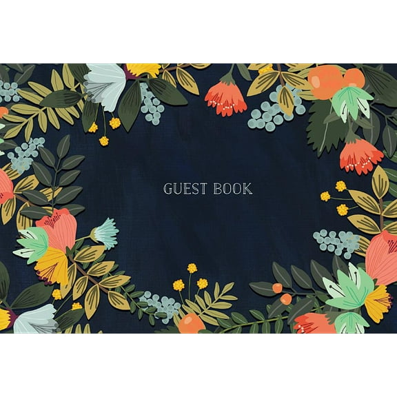 Guest Book : Modern Floral Edition (Hardcover)
