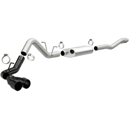 MagnaFlow CatBack 14-18 GMC Sierra 1500 V8-6.2L Polished Stainless Exhaust w/ Black Coated