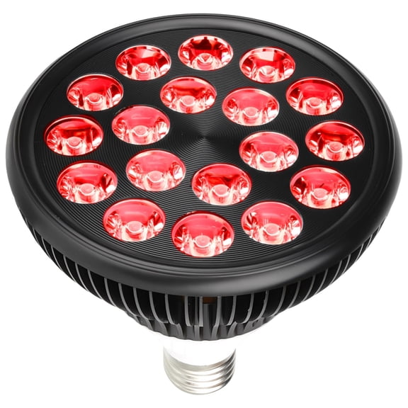 Red Light Therapy Bulb 54W, Dual Chip 660nm 850nm Infrared Lamp, 18 LED E26 Socket, Skin Care for Home, Support Body Comfort