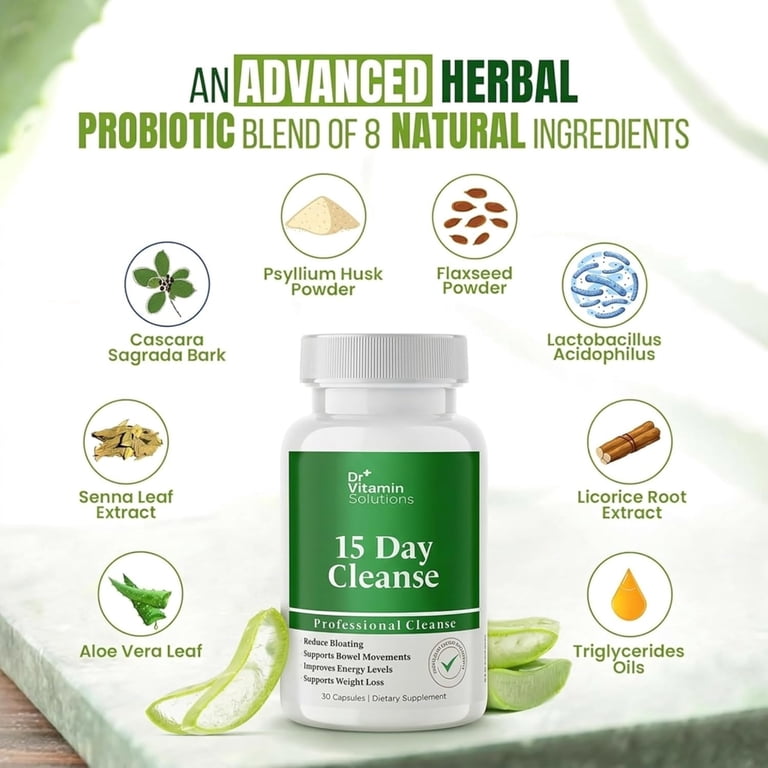 Life Vitality, Gut Cleanse Capsules, 15 Day, 30 Count - Walmart.com