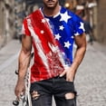 thumbnail image 1 of Économies de Mode! Qertyioot T-shirt à Manches Courtes Imprimé pour Hommes Col Rond Mode Décontractée Manches Courtes, 1 of 5