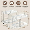 Clear Under Sink Organizers, Delamu 2Tier Pull Out Bathroom Under Sink