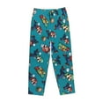 thumbnail image 4 of Sigee Mario Ay Print Women's Soft Pajama Pants - Breathable and Comfortable Lounge Sleep Bottoms with Elastic Waistband and Pockets-Small, 4 of 9