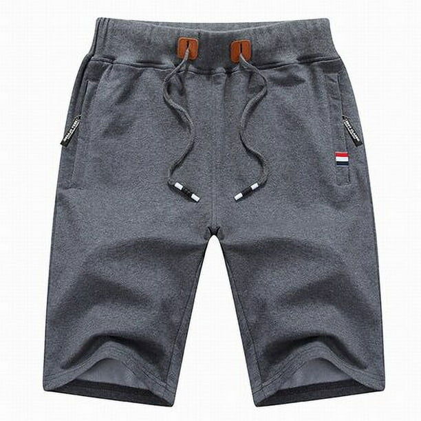 Pantalones cortos de algodón para hombre, Bermudas informales para el sudor, color negro, ropa clásica de marca para la playa, novedad de 2023 Fivean unisex