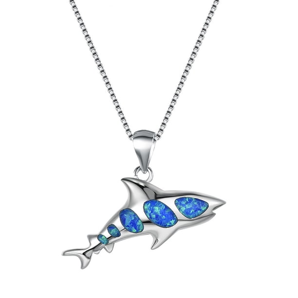 Collar de moda con colgante en forma de pez Collares europeos para mujer Colgantes