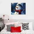 thumbnail image 4 of Nawypu Christmas Snowman Santa Canvas Art - Home Decor Wall Art Print Poster Painting Large, 4 of 4