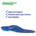 thumbnail image 3 of Plantillas PowerStep Azul Verde Oscuro Arco Alto Ortopédico para Mujer y Hombre, 3 of 4