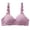 A, variant on Striped Print Thin Women Bra Breathable Gathers Comfort No Steel Ring Underwear, B, Purple