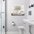 thumbnail image 2 of Farmhouse Bathroom Decor Wall Art Rustic Cotton Lavender Bathroom Pictures Canvas Print Country Bathroom Sign Artwork Modern Home Decor for Bathroom Framed Ready to Hang 12"x16", 2 of 6