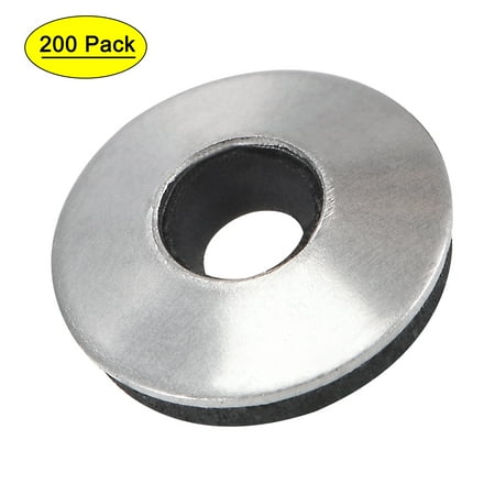 

Uxcell 12x4.2x2.8mm Stainless Steel EPDM Bonded Sealing Washer Gasket 200 Count