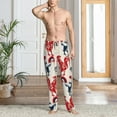 thumbnail image 2 of Fotbe Roosters Pantalones de Pijama para Hombre, Pantalones de Dormir, Pantalones de Casa con Cintura Ajustable y Bolsillos-X-Large, 2 of 6