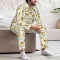 thumbnail image 7 of Vsdgher Leopard Print Mens Pajama Set, Soft Warm Long Sleeve Sleepwear, Cozy Button-Down Pjs for Men-X-Large, 7 of 7
