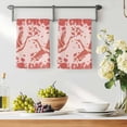 thumbnail image 3 of Red Crane Silhouette Kitchen Towels Set of 3, Modern Abstract Flowers Botanical Absorbent Dish Towels for Kitchen, Microfiber Hand Towel, Quick Drying Tea Towel for Cleaning Decorative Dishcloths, 3 of 7
