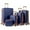 Navy Blue, variant on Zimtown Luggage 5 Piece Sets Suitcase ABS Hardside with Spinner Wheels and TSA Lock, Deep Green