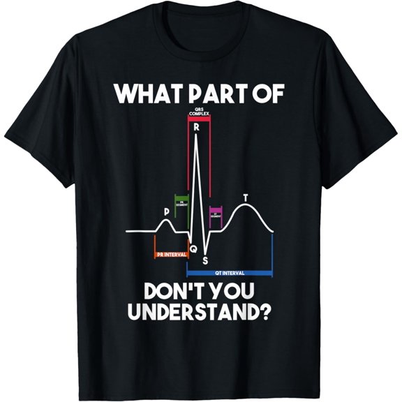 Cardiology Cardiac Nurse Cardiologist T-ShirtMen and women, Black T-shirt, size: Extra large