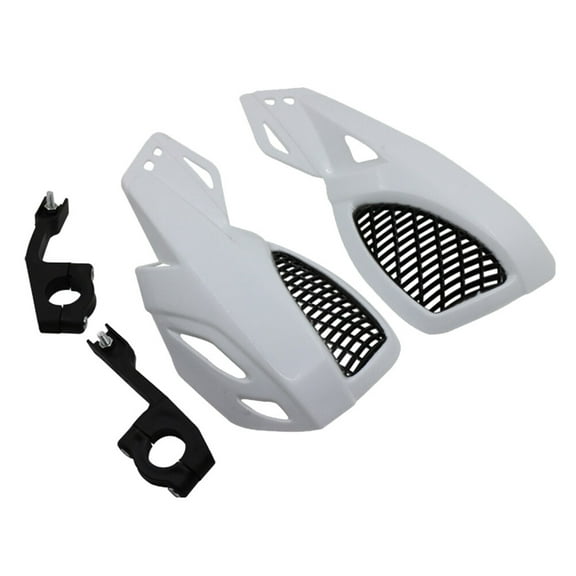 LULULION 1Pair ABS White Motorcycle Hand Guards Easy Install Motorbike Accessories