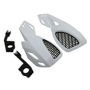 NUOLUX 1 Pair Universal Motorcycle Handguards Hand Guards Protectors Motorbike Motocross Protector (White)