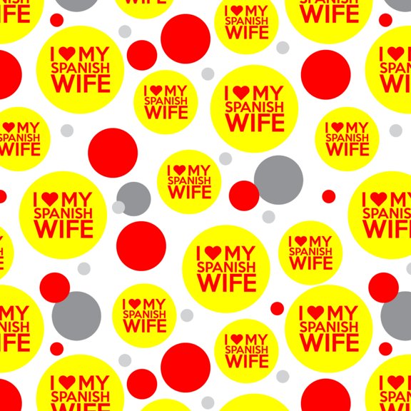 I Love My Spanish Wife Premium Gift Wrap Wrapping Paper Roll