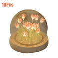 thumbnail image 1 of Tulip Night Light Handmade DIY Bedside Light With Glue Night Table Lamp Deco, 1 of 12