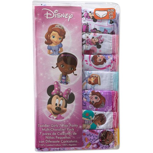 Disney Jr. Toddler Girls Underwear, 7 Pack