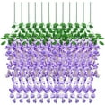 thumbnail image 1 of GOOHOCHY Imikeya 12 unids wisteria artificial colgando flores boda flores falsas decoraciones pared colgando flores, 1 of 8