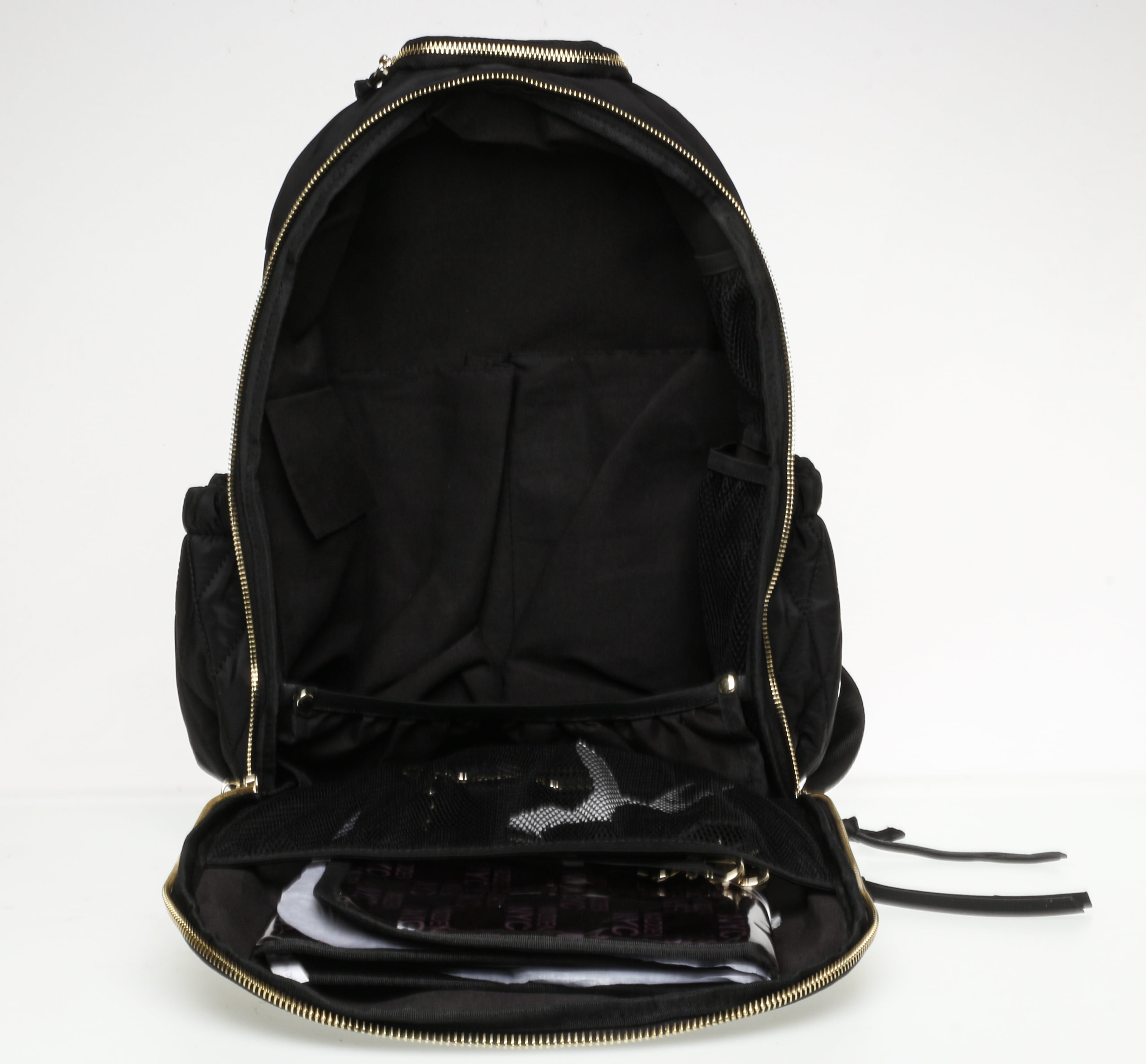 Madden NYC Women's Diaper Backpack Quilted Black