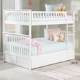 thumbnail image 2 of AFI Columbia Full over Full Solid Wood Bunk Bed with Trundle in White, 2 of 10