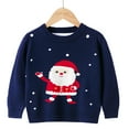 thumbnail image 2 of HIPYLO Christmas Sweatshirts for Family Santa Hoodie Christmas T Shirts Girls Long Sleeve Tops Girls Tshirts 7-8 Years Old Fitted Top 12 to 18 Month, Navy 3-4 Years, 2 of 4