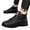 Black, variant on Oyedens Mens High Top Fashion Sneakers Casual Leather Zip up Platform Walking Tennis Shoes for Men