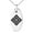 Silver, variant on Stainless Steel Kamei Samurai Crest Engraved Small Oval Charm Pendant Necklace