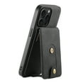 thumbnail image 5 of for iPhone 13 Pro Max Case with Credit Card Holder, Phone PU Leather Case Wallet for Women Men Compatible with MagSafe Flip Stand Detachable 2-in-1 Purse Phone Cover for iPhone 13 Pro Max, Black, 5 of 10