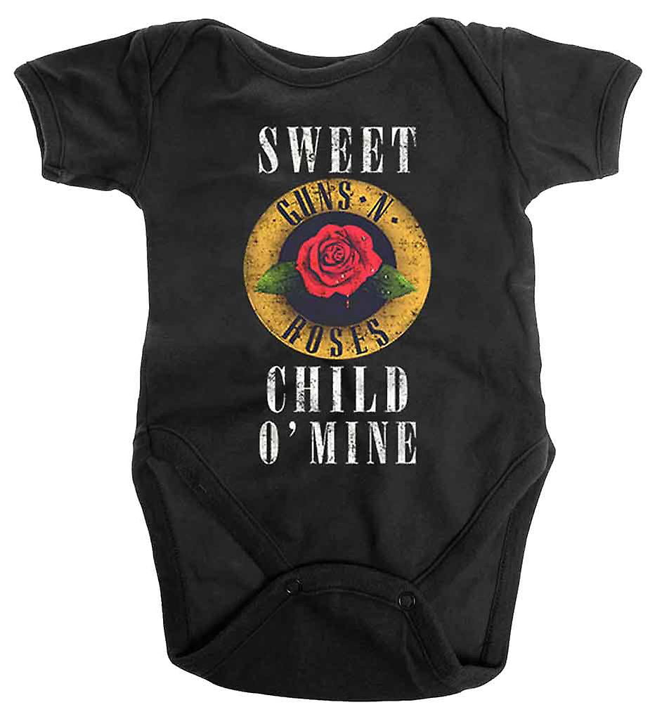 Guns N Roses Baby Grow Sweet Child O Mine Logo Official 0 to 24 Months 
